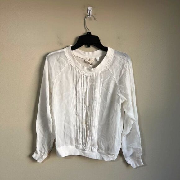 One Fine day small ivory long sleeve top - Picture 1 of 7